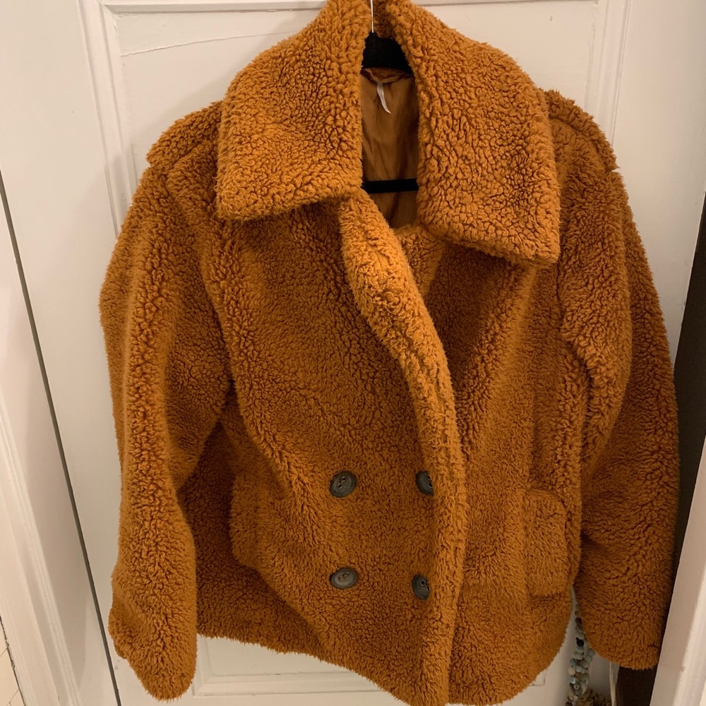 Free people oversized brown jacket XS